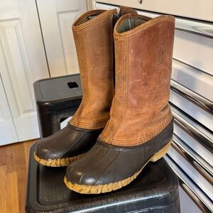 L.L. Bean Brown and Tan Men's Rain & Snow Boots